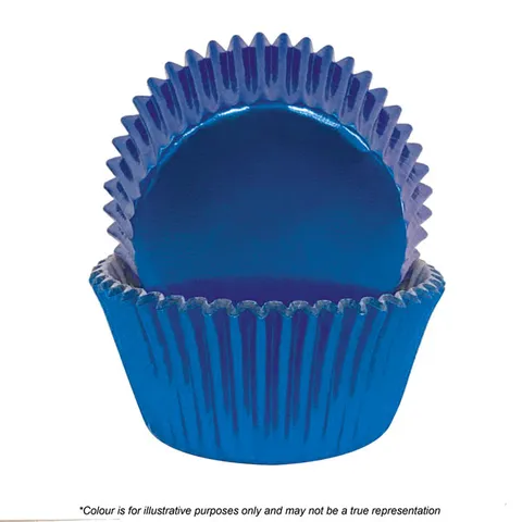 Blue Foil Cupcake Cases