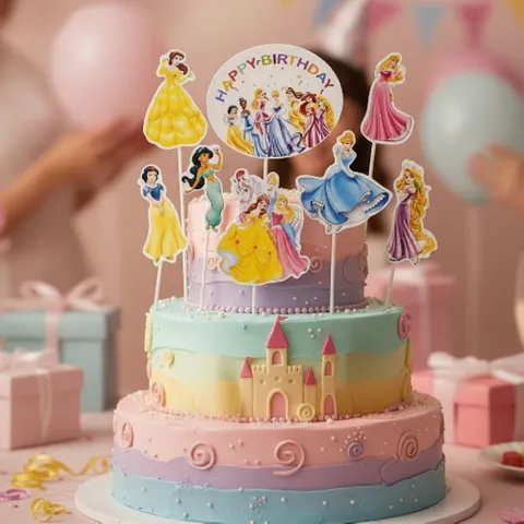 DISNEY PRINCESS | TOPPER SET | 8 PC