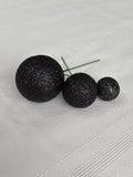 Black Glitter Deco Balls