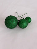 Green Glitter Deco Balls