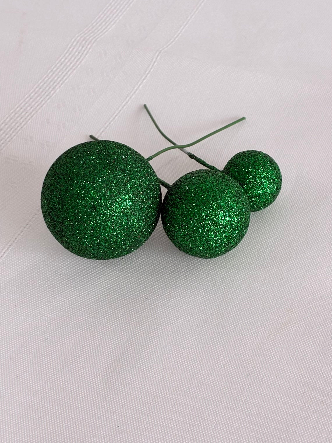 Green Glitter Deco Balls