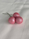 Pink Glitter Deco Balls Each
