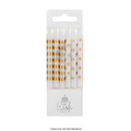 DOTS & STRIPES CANDLES | GOLD | 12 CANDLES
