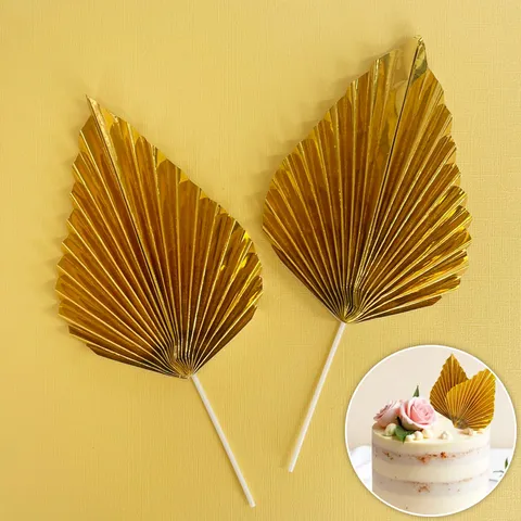 Gold Deco fan topper 2 Pack