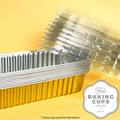 FOIL BAKING CUP WITH LID | RECTANGLE | GOLD 10  PACK