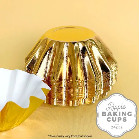 RIPPLE BAKING CUP | GOLD | 24 PACK