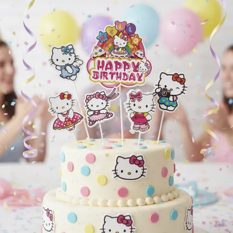HELLO KITTY | TOPPER SET | 6 PC