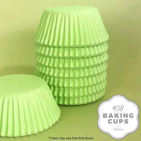 Green Cupcake cases (size 408)