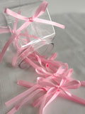 Pink vintage long ribbons