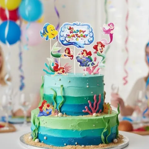 ARIEL MERMAID | TOPPER SET | 8 PC