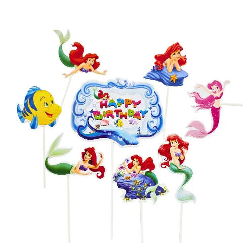 ARIEL MERMAID | TOPPER SET | 8 PC