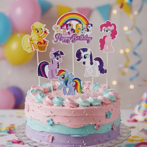 MY LITTLE PONY | TOPPER SET | 7 PC
