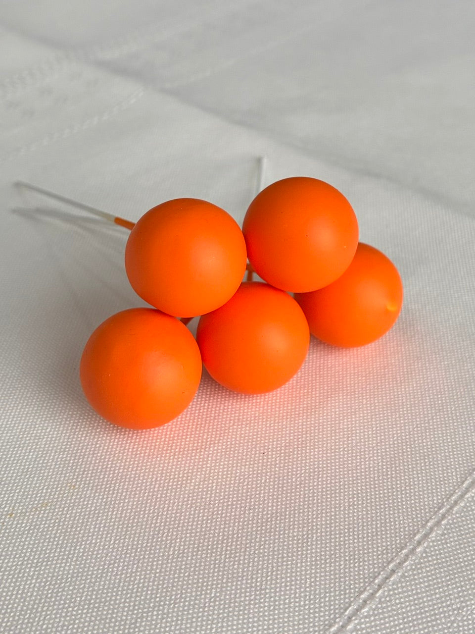 Bright Orange Deco Balls Each