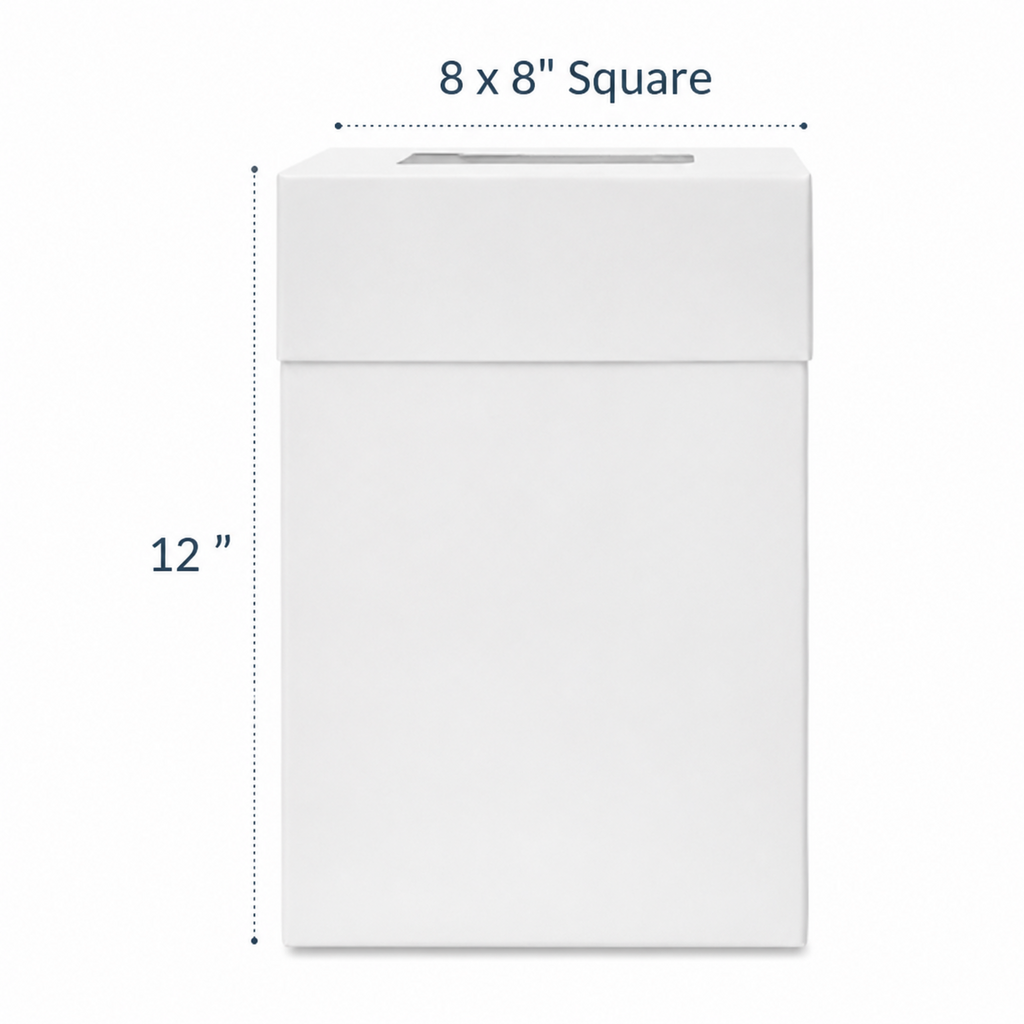8 x 8 x 12 inch square cake box