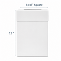 8 x 8 x 12 inch square cake box