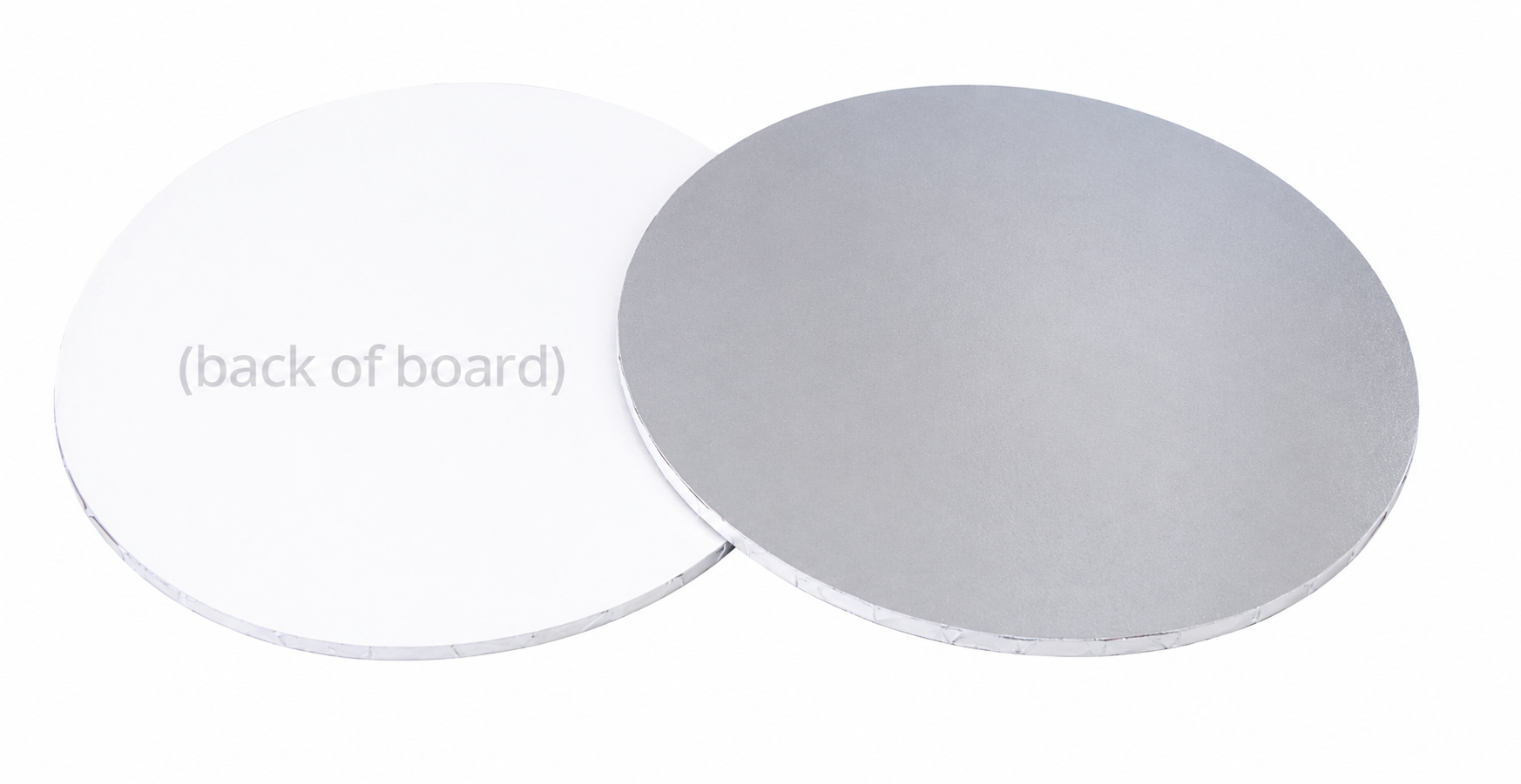 8 Inch silver round cake board