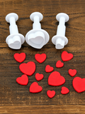 Heart Plunger Stamp/Cutter 3 Pack