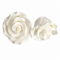 MEDIUM ROSE WHITE SUGAR FLOWERS