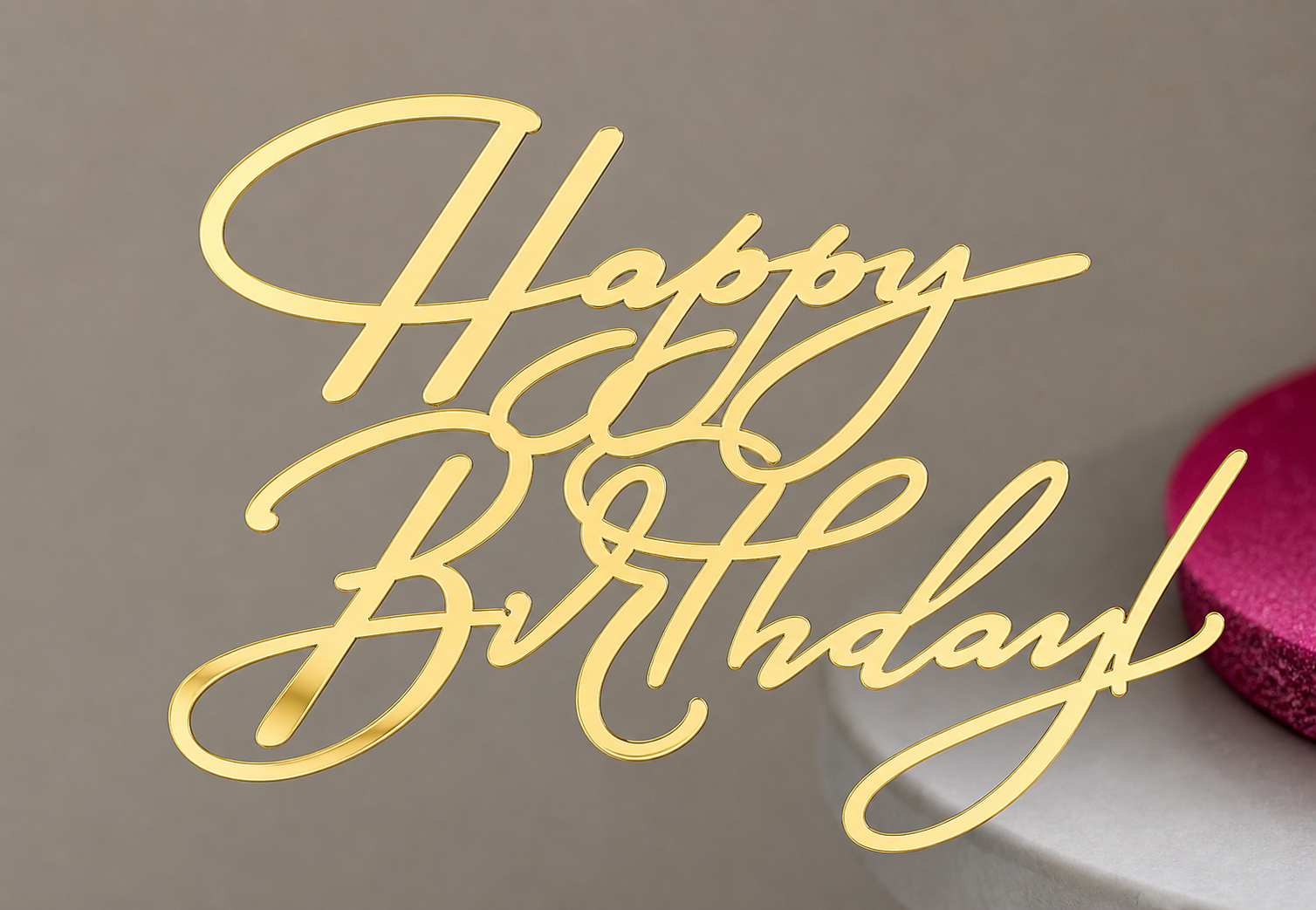 Happy Birthday Type 1 Cake Charm