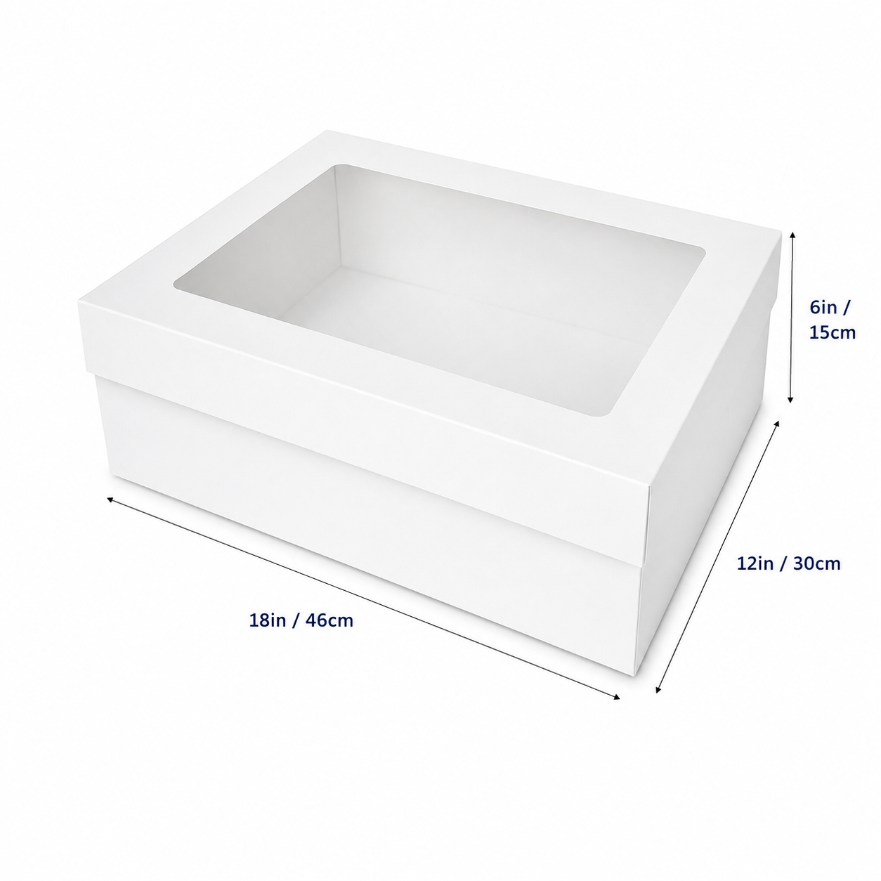18 x 12 x 6 inch rectangle cake box