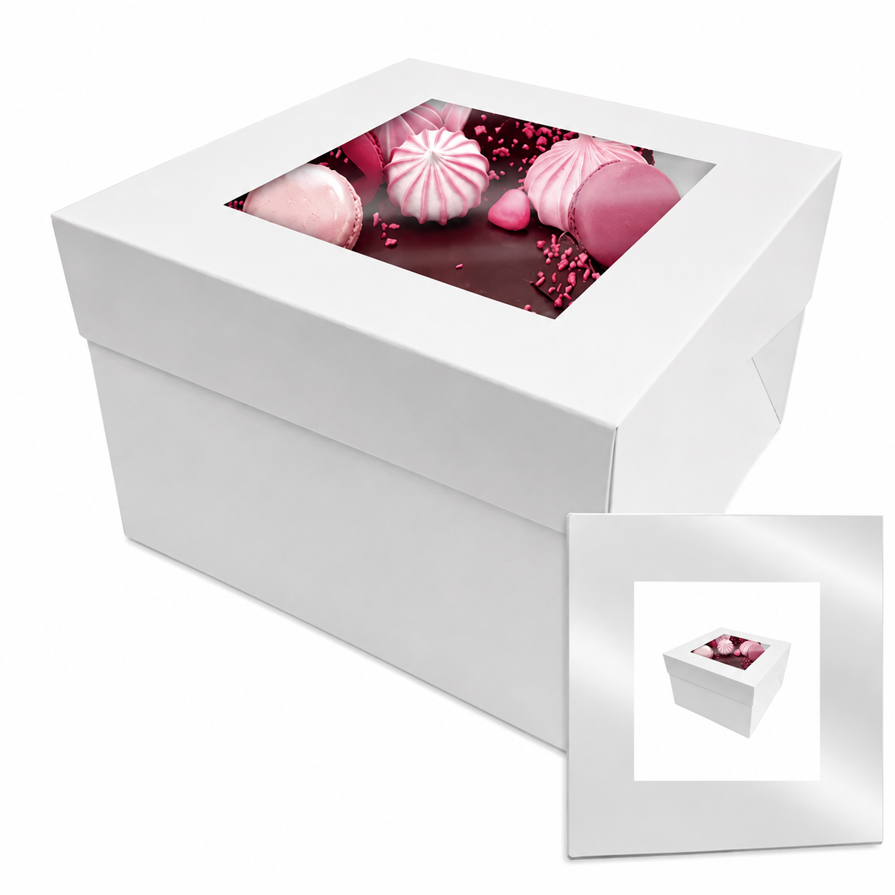 14 X 14 X 12 INCH CAKE BOX | RETAIL PACK