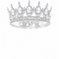 Large Crown Silver cake topper