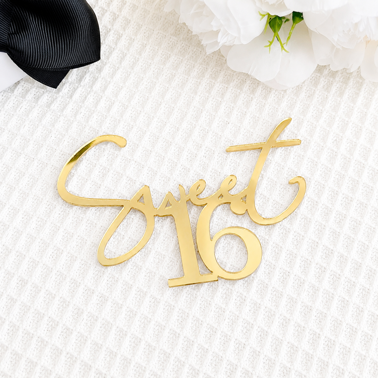 Sweet 16 cake charm