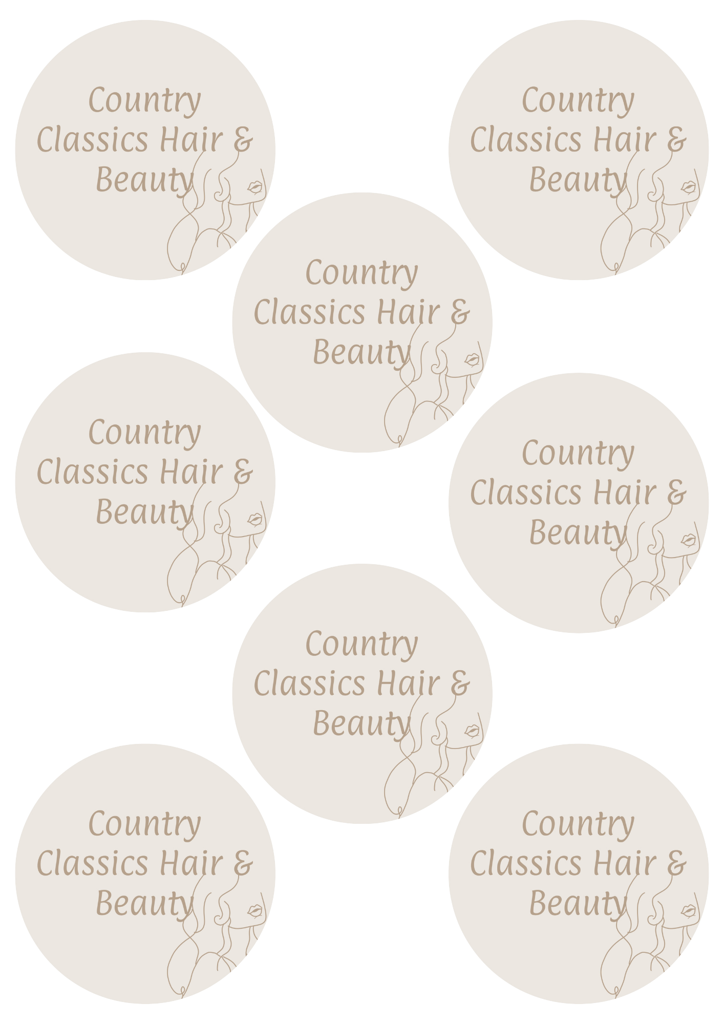 Custom Icing edible images 7cm diameter (8 circles)