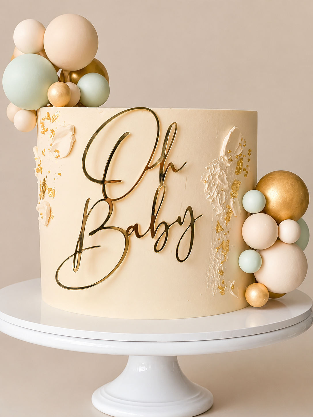 Oh Baby cake charm