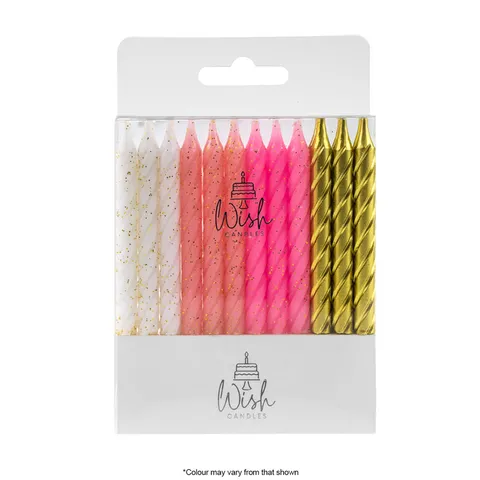 SPIRAL MIX | PINK | 24 CANDLES