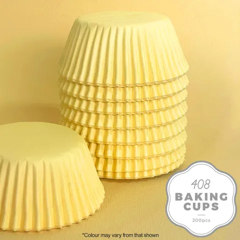 Yellow Pastel Cupcake cases (size 408)