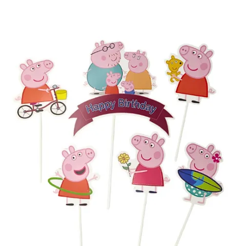 PEPPA PIG | TOPPER SET | 6 PC