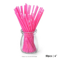 6 INCH LOLLIPOP STICKS | PINK | PACK OF 50