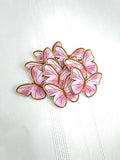 Pink & Gold Butterflies (12 pack)