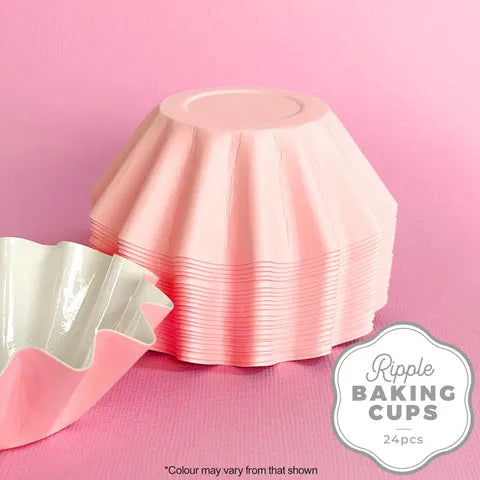 RIPPLE BAKING CUP | PINK | 24 PACK