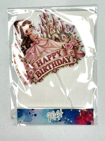 Princess 'Happy Birthday' Cake Topper