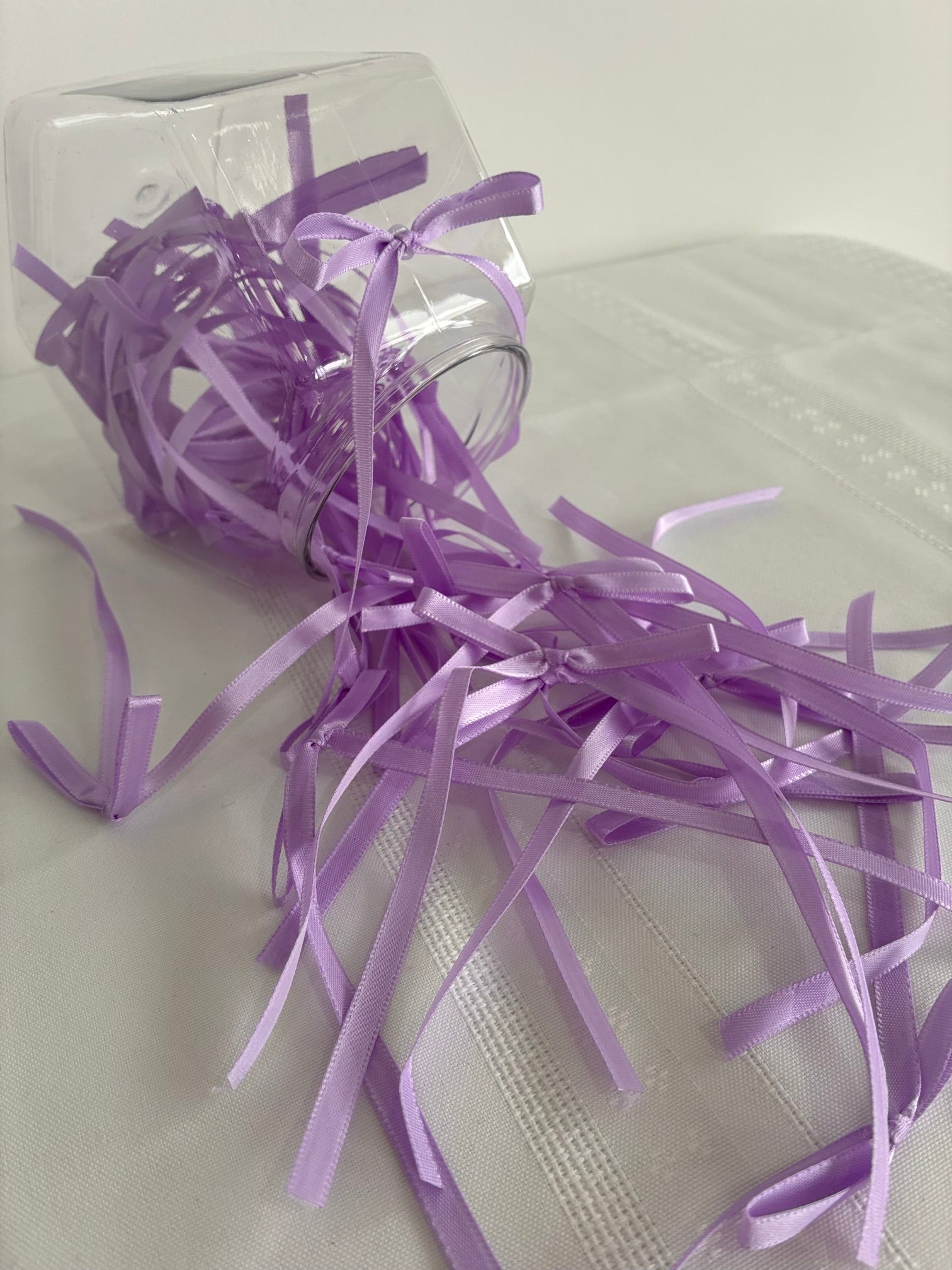 Purple vintage long ribbons