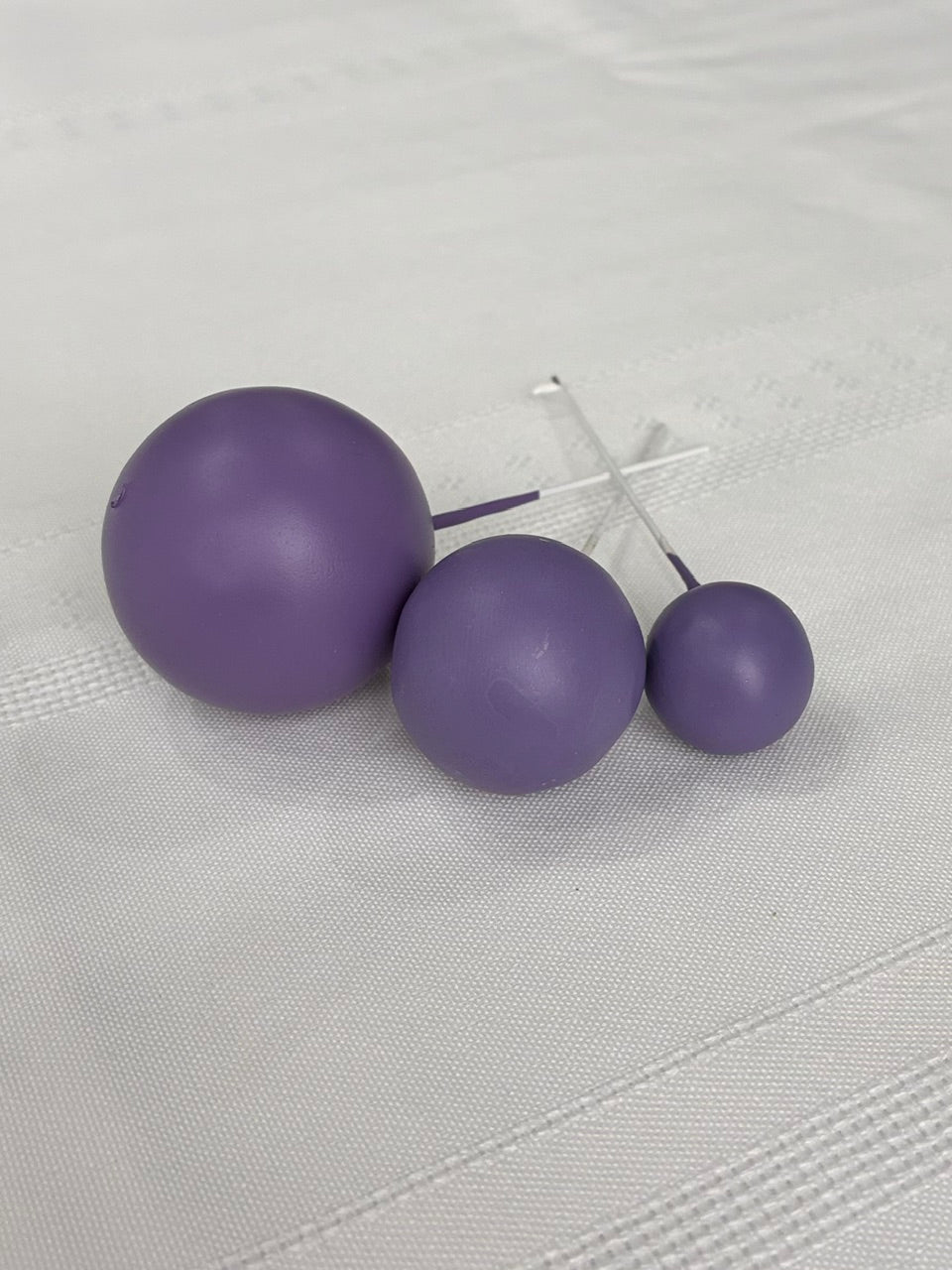 Purple Deco Balls Each