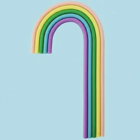 Full cake rainbow plastic