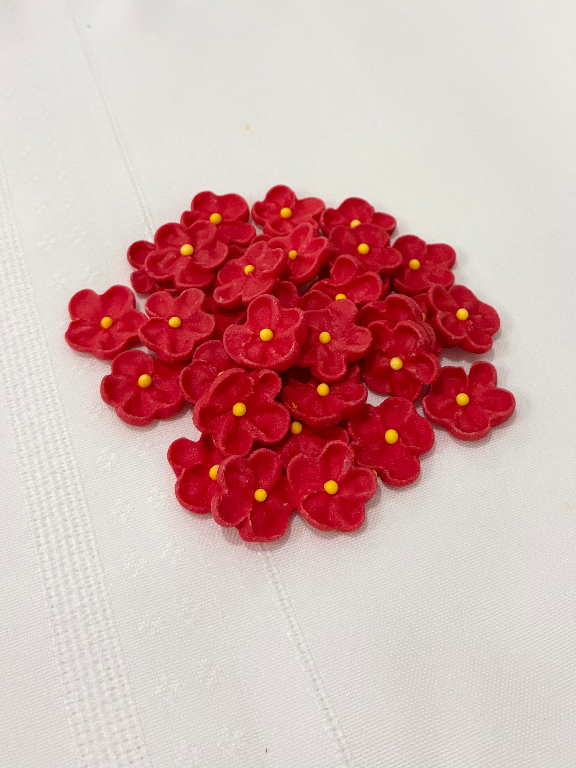 RED SMALL 5 PETAL - EDIBLE FLOWER