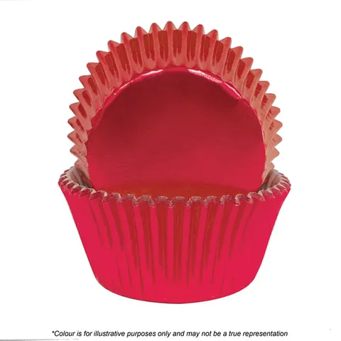 Red Foil Cupcake Cases