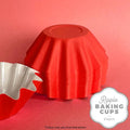 RIPPLE BAKING CUP | RED | 24 PACK