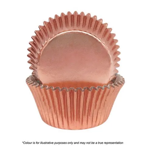Rose Gold Foil Cupcake Cases