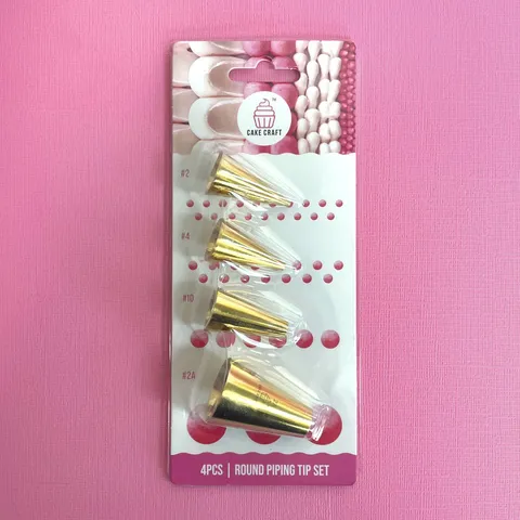 Round Piping Tip Set 4 PCS