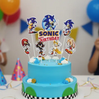 SONIC THE HEDGEHOG | TOPPER SET | 7 PC