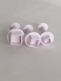 Square Plunger Stamp/Cutter 3 Pack