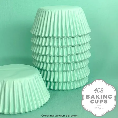 Teal Pastel Cupcake cases (size 408)