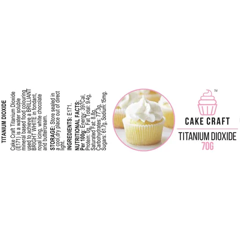 CAKE CRAFT | TITANIUM DIOXIDE | 70G