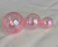 Translucent Pink Deco Balls 3 Pack