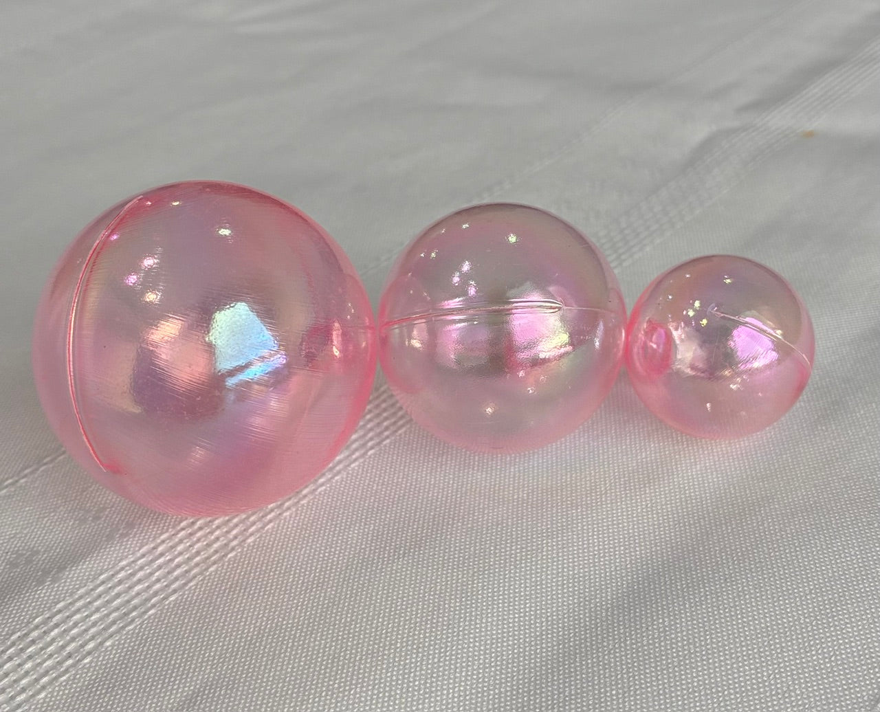 Translucent Pink Deco Balls Each